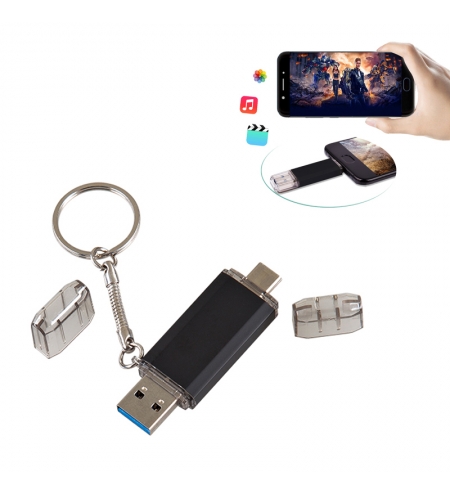 F-154-32 Siyah Kutusuz Otg Usb Bellek