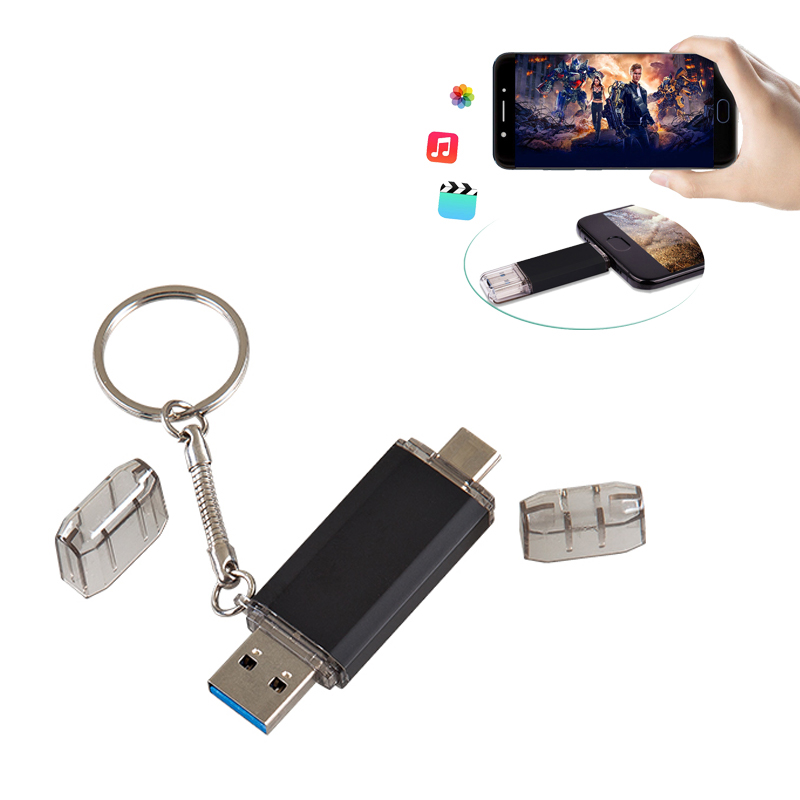 F-154-32 Siyah Kutusuz Otg Usb Bellek